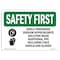 Signmission OSHA Sign, While Preparing Sodium Hypochlorite, 24in X 18in Rigid Plastic, 18" W, 24" L, Landscape OS-SF-P-1824-L-11020 - alternate 1